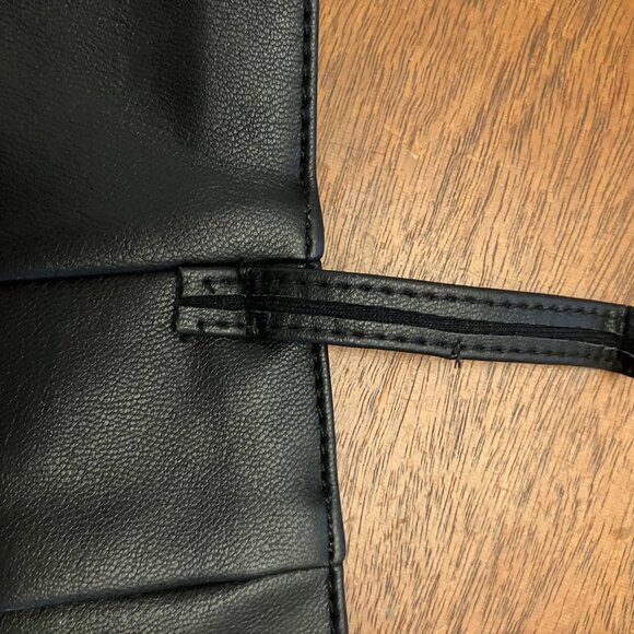 Maeve Black Leather Pants NWT FLAW - Picture 9 of 11